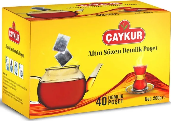 ÇAYKUR ALTIN SÜZEN DEMLİK POŞET 200 GR*40 LI 5 GR.